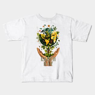 Earth Day, April 22, Nurturing Earth: A Tree of Life Tribute Kids T-Shirt